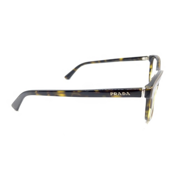 Prada VPR Gray Brown Tortoise Cat Eye Eyeglasses Frames 51-17 140 Italy Designer - Picture 4 of 12